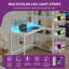 Darnecia L-Shaped Computer Desk with Power Outlet-577609124