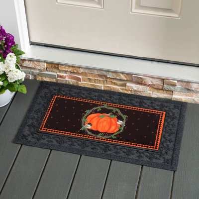 Chickadee and Pumpkin Sassafras Switch Mat