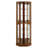 6 Shelf Corner Curio Display Cabinet With Lights, Mirrors And Adjustable Shelves(E26 Light Bulb Not Included)-113182934