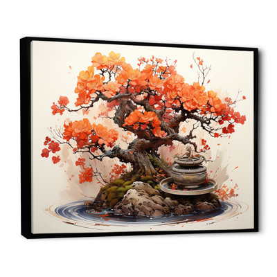 Autumnal Bonsai Charm II - Art mural arbre bonsaï