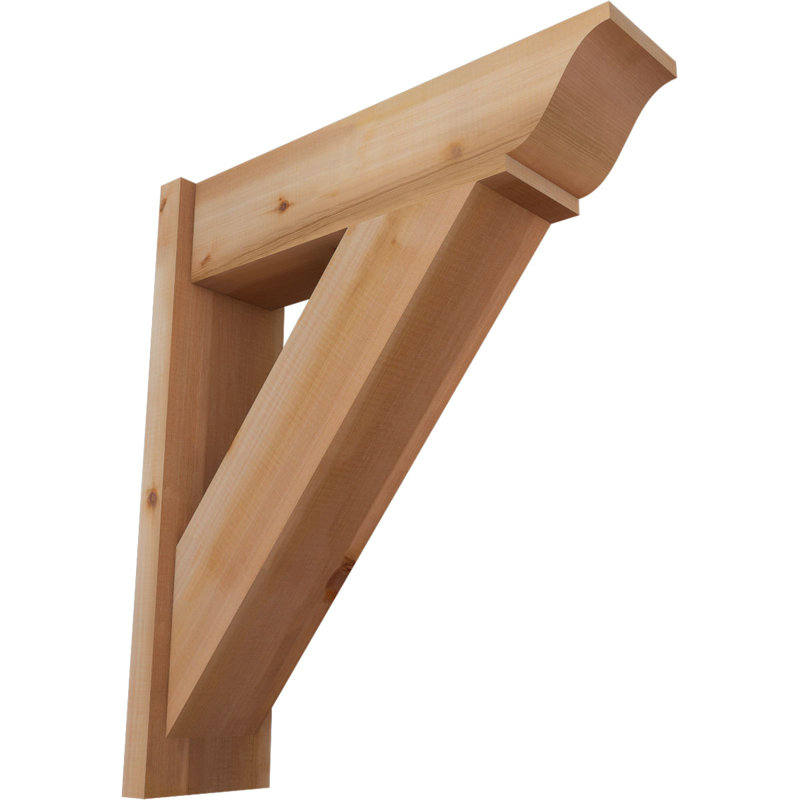 Persienne traditionnelle en bois rustique, P 26 po x H 30 po, Cèdre rouge occidental l 7 1/2 po (lisse)