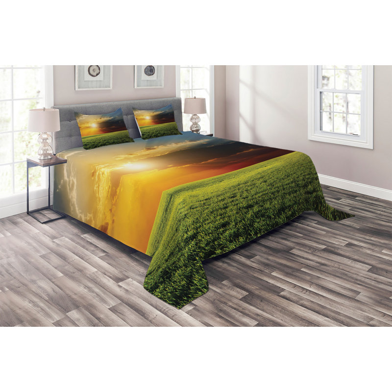 Modern & Contemporary Polyester Coverlet, King Bedspread + 2 Shams