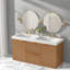 Armoire de meuble-lavabo double avec lavabo double, 47,24 pouces de densité moyenne, rangement moderne