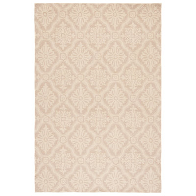 Tapis crème crocheté à la main Taran