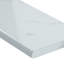 Pietra Calacatta 18" x 3" Porcelain Bullnose Tile Trim in White/Gray-98840441