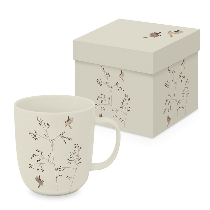 New Bone China Coffee Mug, Pink