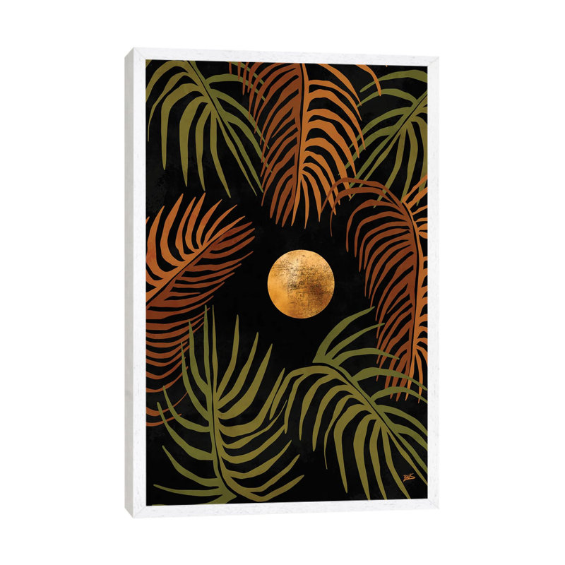 Tropical Night by Bria Nicole - Print on Canvas, White Framed, 101.6 cm H x 66.04 cm W