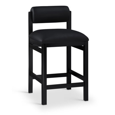 Frakes Vegan Leather Upholstered Counter Stool