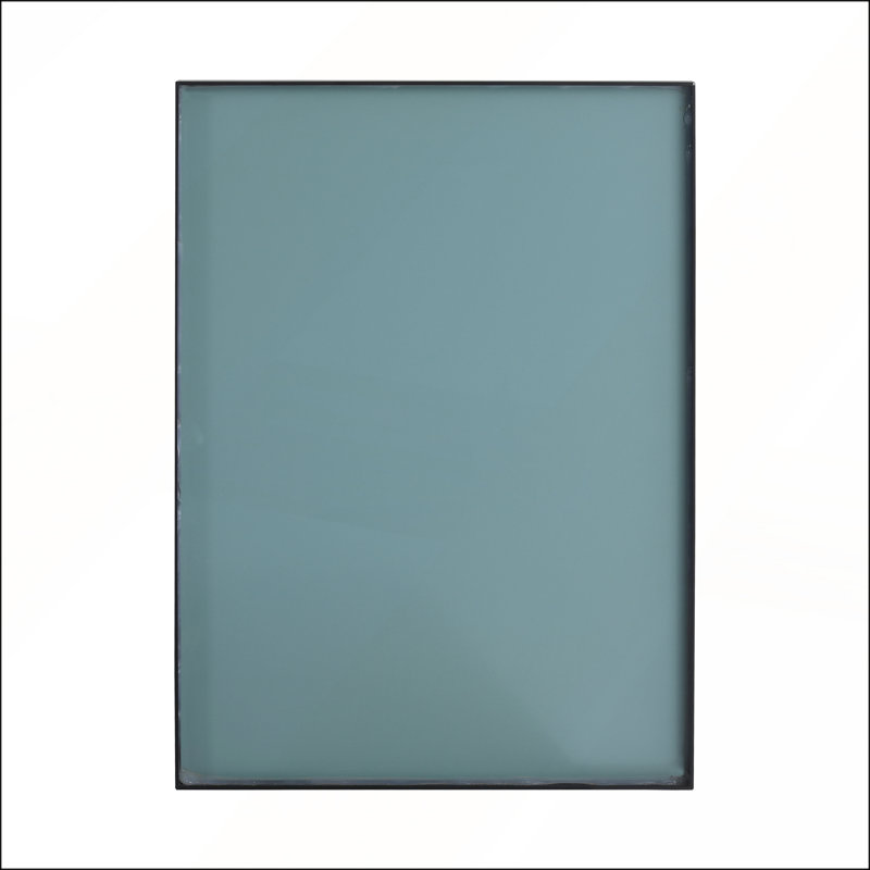 Miroir de salle de bain à cadre en aluminium noir 20 po, fixation murale rectangulaire, sans déformation, durable et élégant