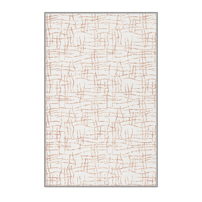 Tapis de couloir élégant (39,4 po x 78,7 po), 100% polyester, d'une hauteur de poils de 0,3 po | Antibactérien, antidérapant, dessous lavable à la machine | Imprimé numérique 3D, durable et doux pour la décoration intérieure