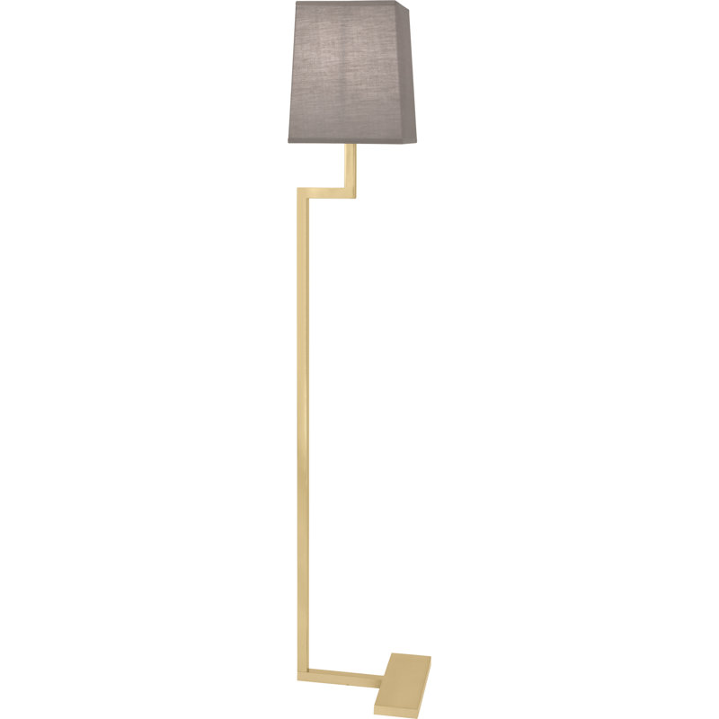Doughnut 48.75'' Novelty Floor Lamp, Natural Brass, Smoke Gray