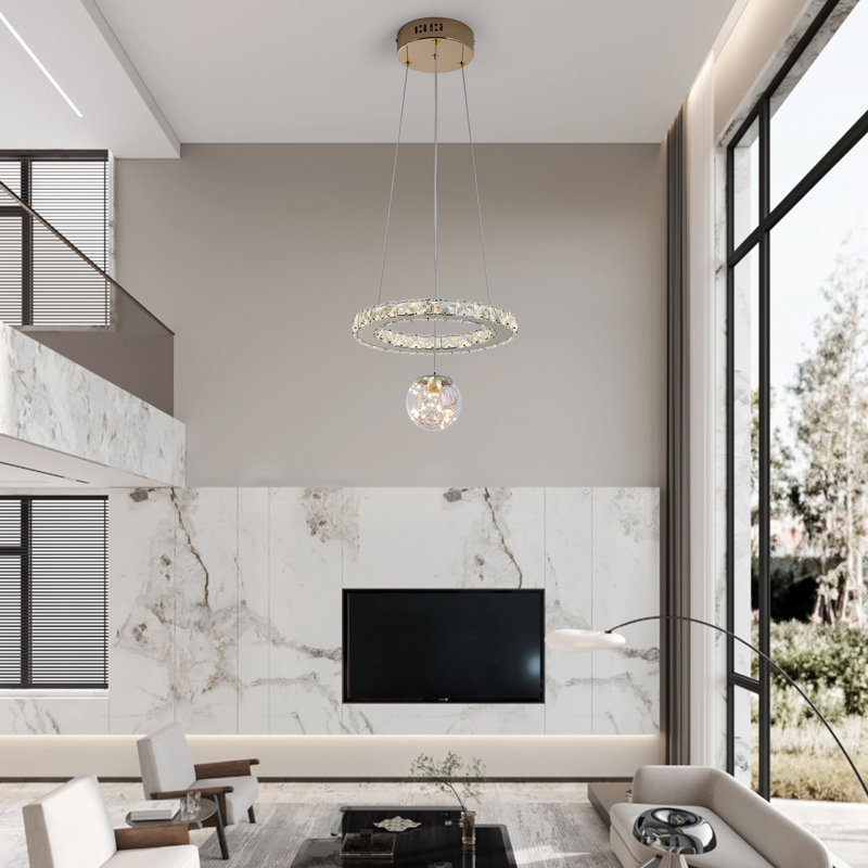 Rusne 2 - Light Crystal LED Geometric Chandelier