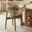 Upholstered Solid Wood Dining Chair Side Chair-1989285416