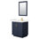 Ensemble de meuble-lavabo simple autoportant 30 po avec plateau en quartz Miranda 24 po Miranda