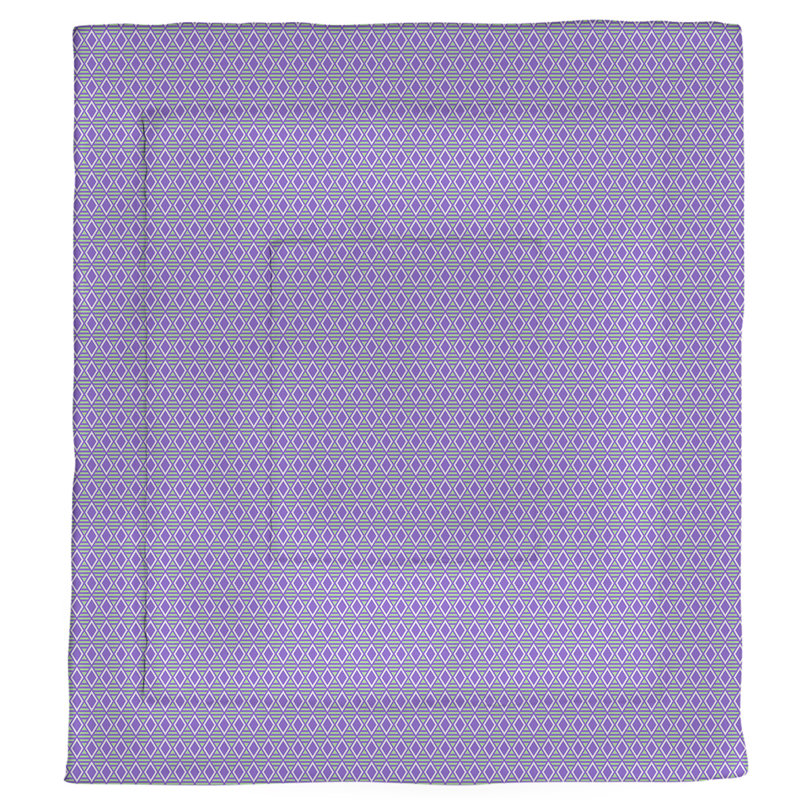 Édredon réversible simple Katelyn Elizabeth, Édredon très grand, Mauve / Vert