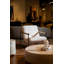 Fauteuil d'appoint en tissu beige moderne Mayher