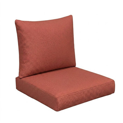 Sunbrella Outdoor Solid Knife Edge Deep Seating Pillow and Cushion Set