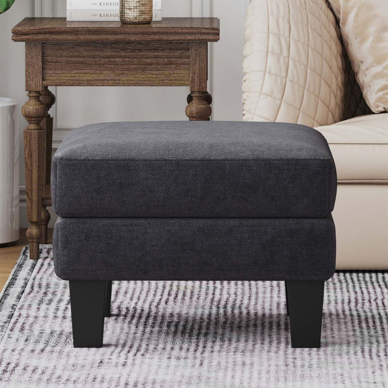 Repose-pieds en tissu, repose-pieds, repose-pieds, repose-pieds en tissu, Gris foncé