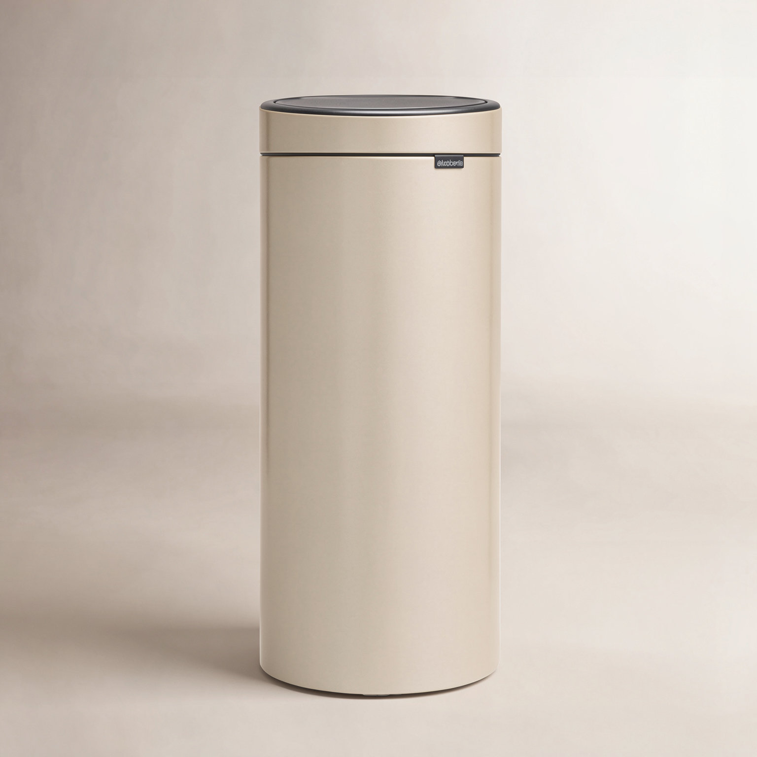 Brabantia 8gal Touch Top Trash Can, Metallic Gold