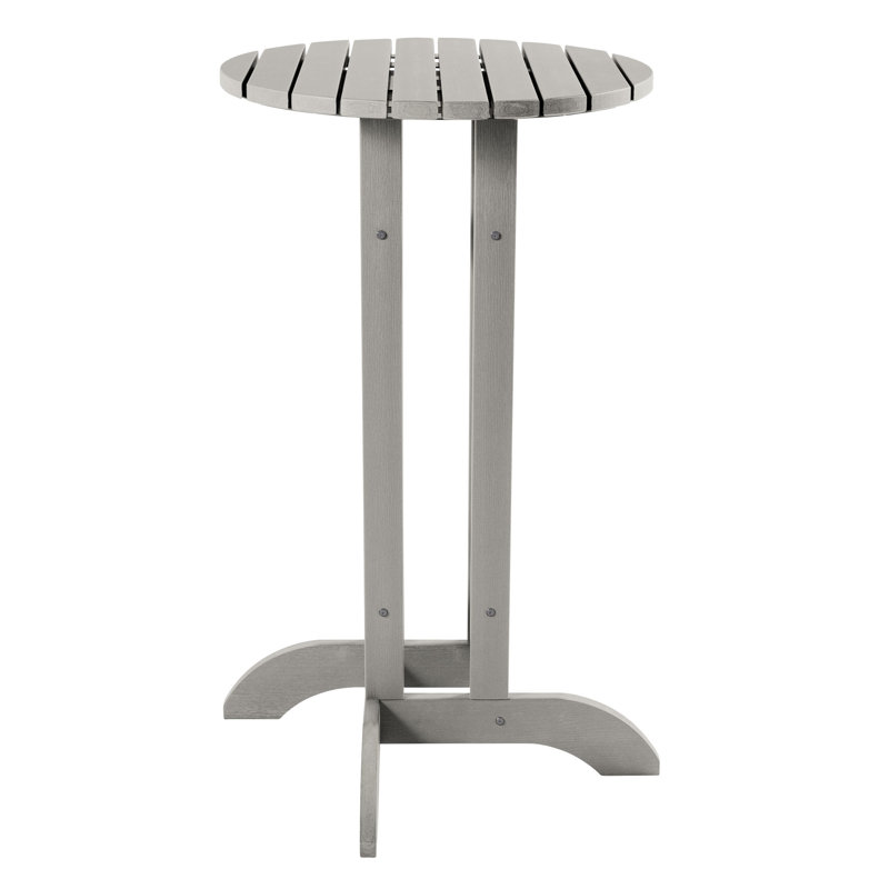 Round Bar Dining Table, Harbor Gray, 24"