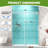 56–60" W x 76" H Frameless Single Sliding Shower Door with 5/16" (8mm) Tempered Glass and Stainless Steel Hardware, Brushed Nickel-120383172