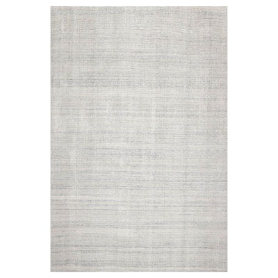 Tapis oriental blanc touffeté à la main multicolore texturé contemporain