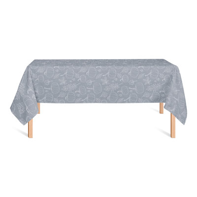 Autumn Pumpkins On Blue 2 Tablecloth