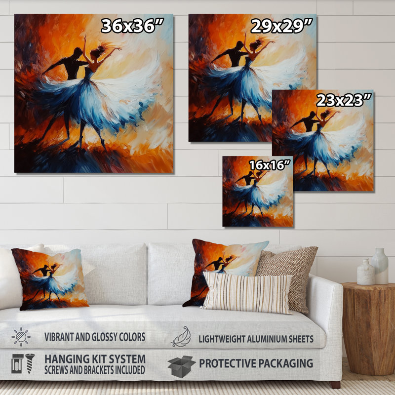 Summer Serenity Ballet Dance II - mode, impression murale sur métal, ballet, H 23 po x l 23 po
