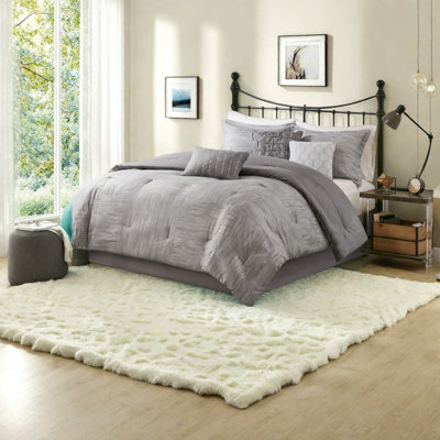 De chambre à coucher en polyester pour lit très grand Seersucker