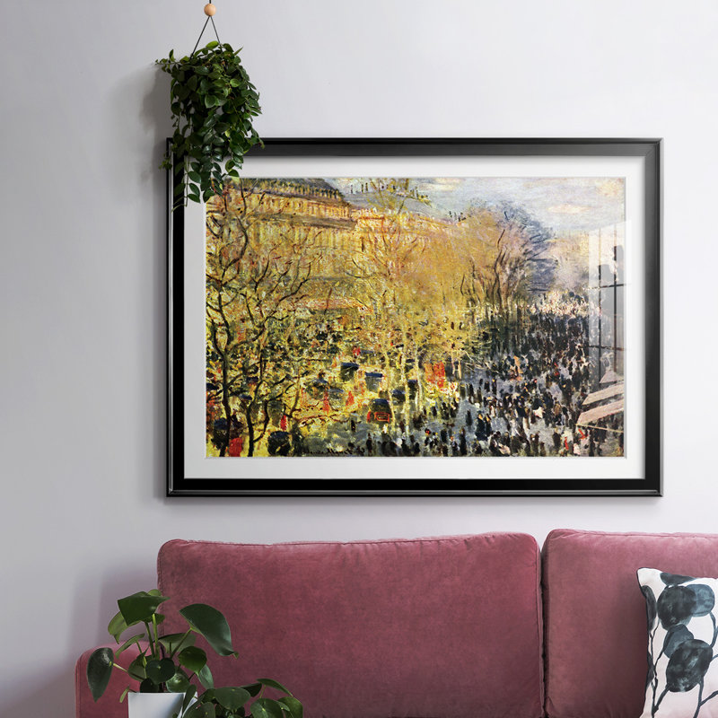 Boulevard des Capucines à Paris, Noir, H 27 po x l 39 po x P 1,5 po