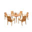 Algrave Outdoor Teak Dining Set-2083002411-2083002414