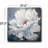 White Peony Bloom Canvas Wall Art