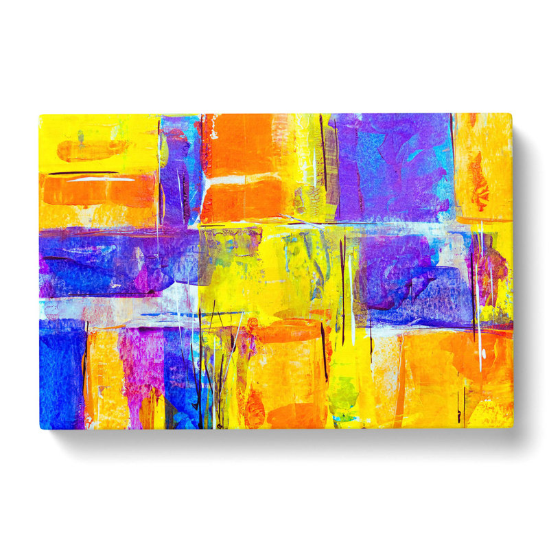 Abstract Art Painting Vol.250 by S.Johnson - Wrapped Canvas Painting, 60cm H x 91cm W x 3cm D