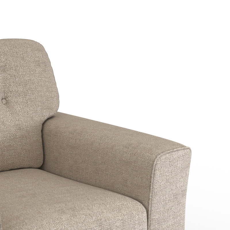 Lisbon Upholstered Armchair, Beige