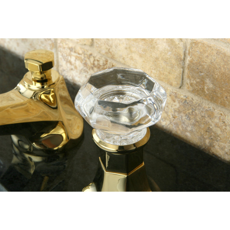 Metropolitan Widespread Bathroom Faucet with Drain Assembly, Polished Brass