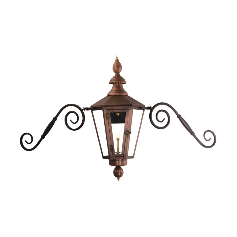 Vicksburg Outdoor Wall Lantern, 27" H x 20" W x 20" D