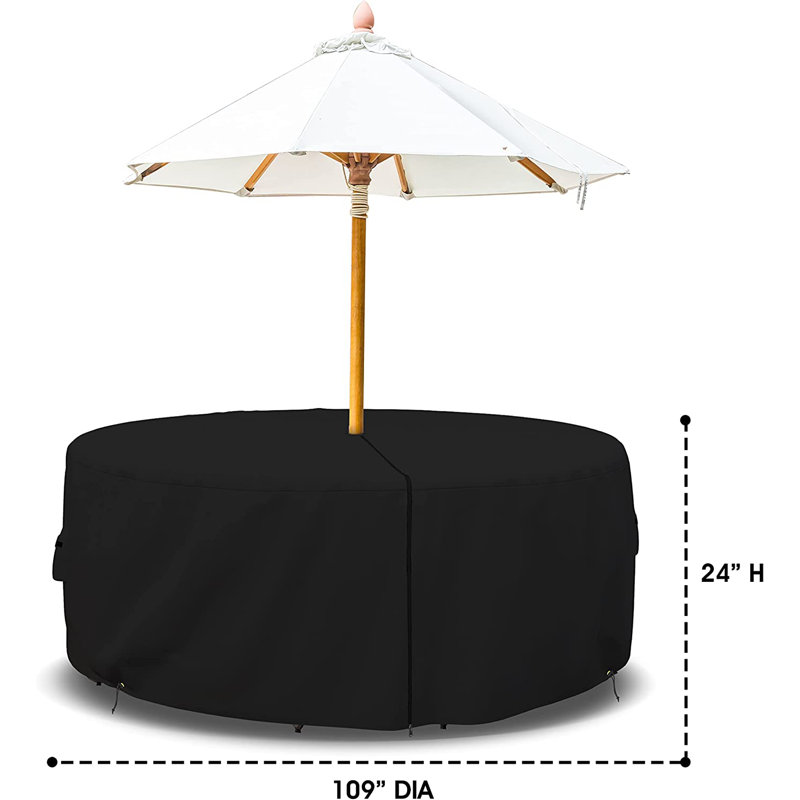 Outdoor Cover, 61cm H x 277cm W x 277cm D, PVC