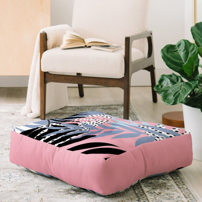 Coussin de plancher emanuela carratoni palms and pois points