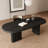 Black Oval Solid Wood Dining Tables-1795136755