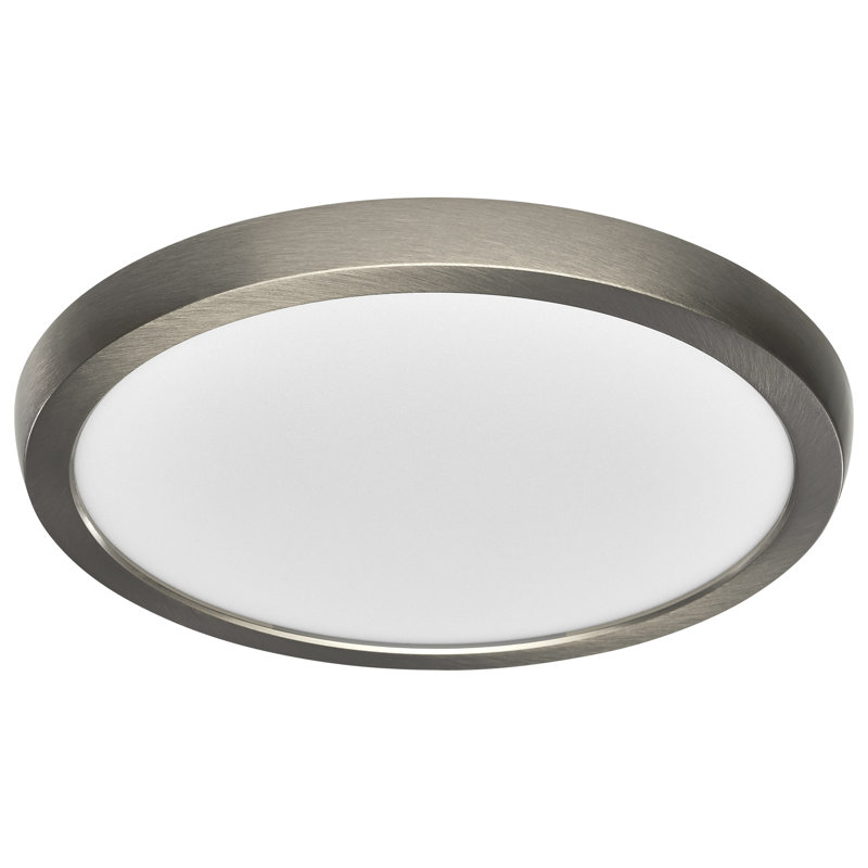 Blink Dimmable Circle Flush Mount, Brushed Nickel