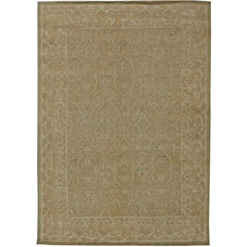 Tapis en laine beige / brun Modern Tabriz