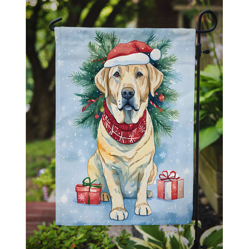 Polyester double face Noël, H 15,5 po x l 11,25 po