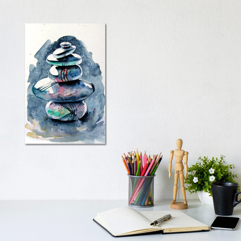 Balance II by Anna Brigitta Kovacs - Wrapped Canvas Painting, 20.32 cm H x 30.48 cm W