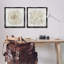 Ensemble de 2 cadres flottants en corail naturel distinct, design par Caroline Kelly-1951950607-1951950600