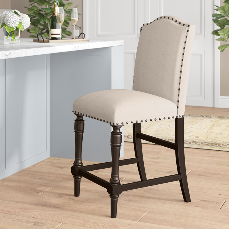 Jabree Upholstered Counter Stool, Espresso 