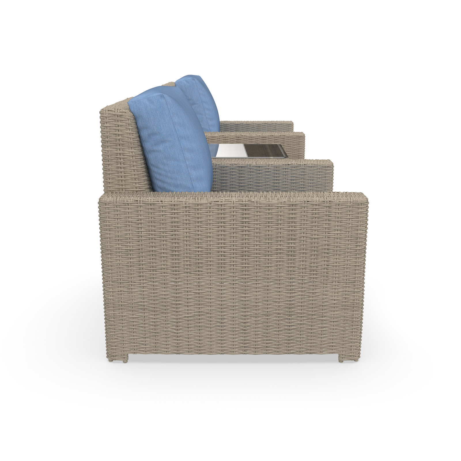 Henri 2-Person Sunbrella® Patio Seating Group, Cast Ocean