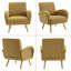 Modern Upholstered Accent Chair Armchair Fabric Reading Living Room Side Chair Rew-1567155690