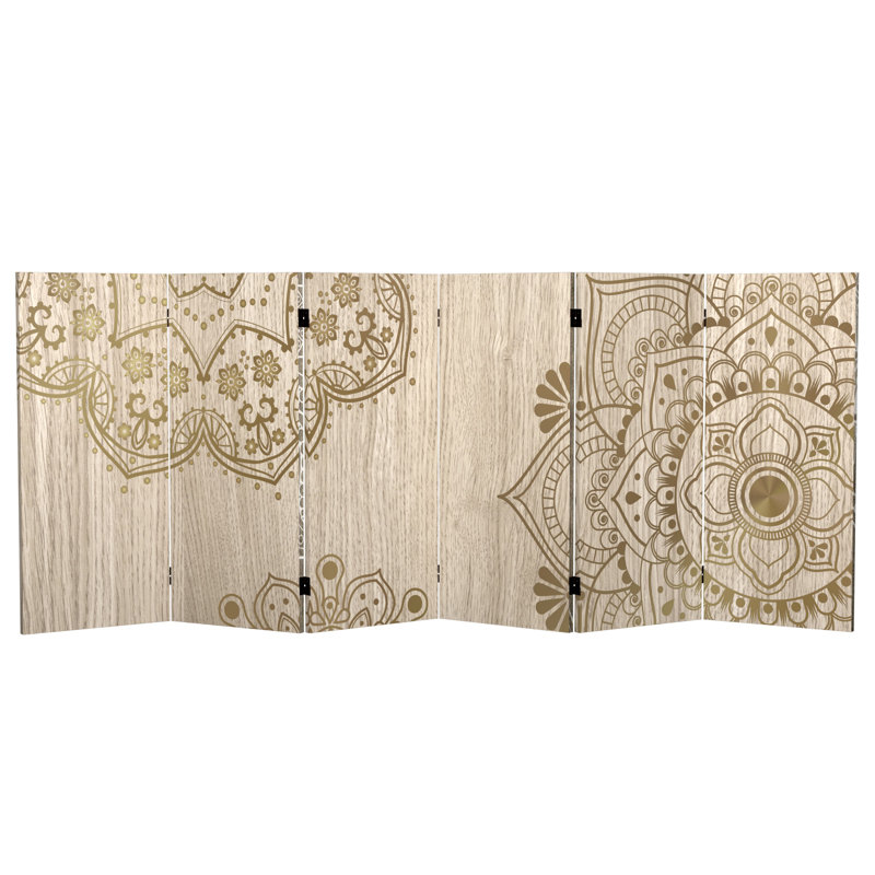 Cloison pliante Fellman Mandala, 3 pi de hauteur