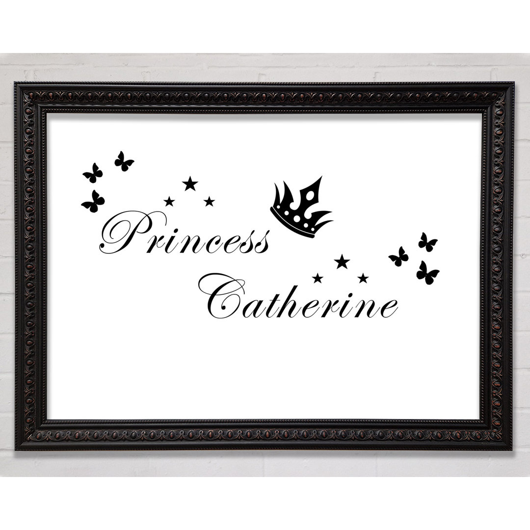 Gerahmtes Leinwandbild Your Own Name Princess 2