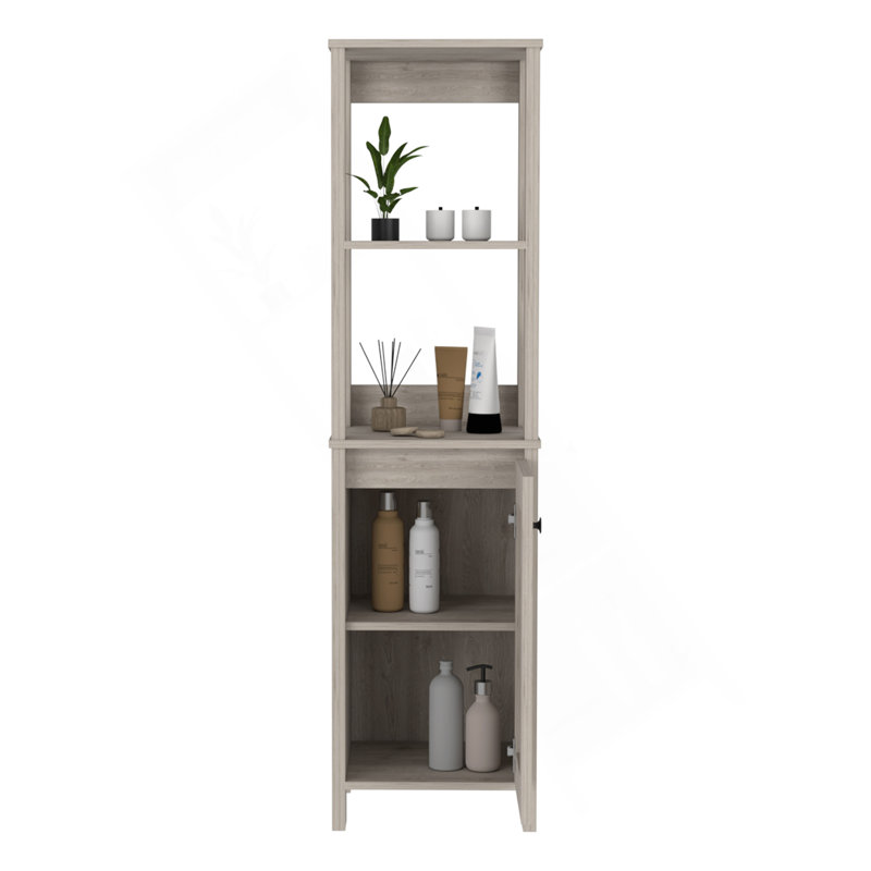 Armoire à linge Hanover, Gris clair